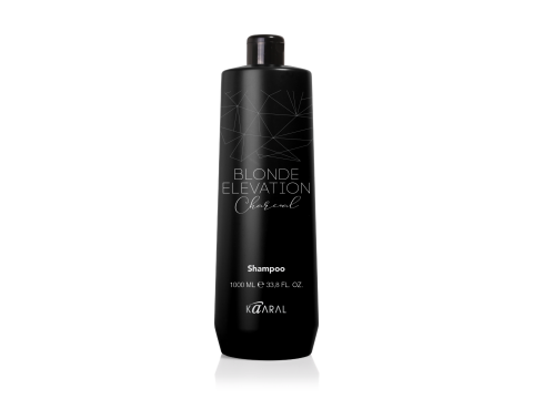 KAARAL CHARCOAL šampūnas su anglimi šviesintiems, balintiems plaukams, 1000 ml